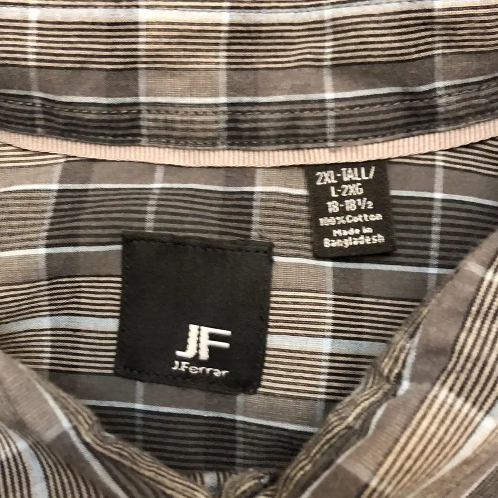 Bundle J.Ferrar mens button front long sleeve shirt size 2XLT - Picture 9 of 14